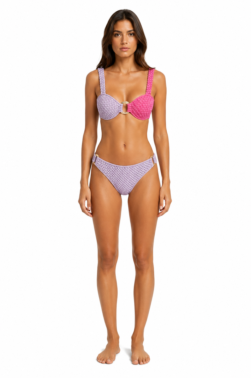 The Sorelle Woven Contrast Bikini Set