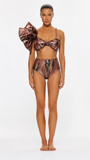 The Aurea Velvet One Shoulder Bikini
