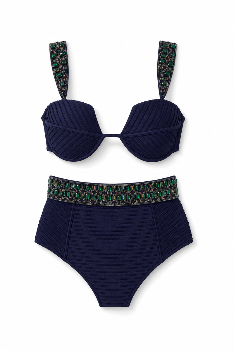 The Zaria Emerald Bikini Set