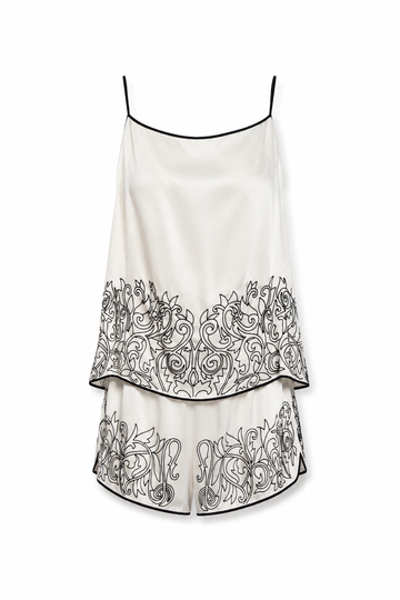 The Annalise Silk Satin Short Set