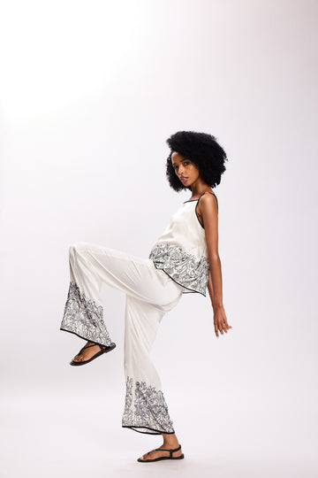 The Annalise Silk Satin Pajama Set