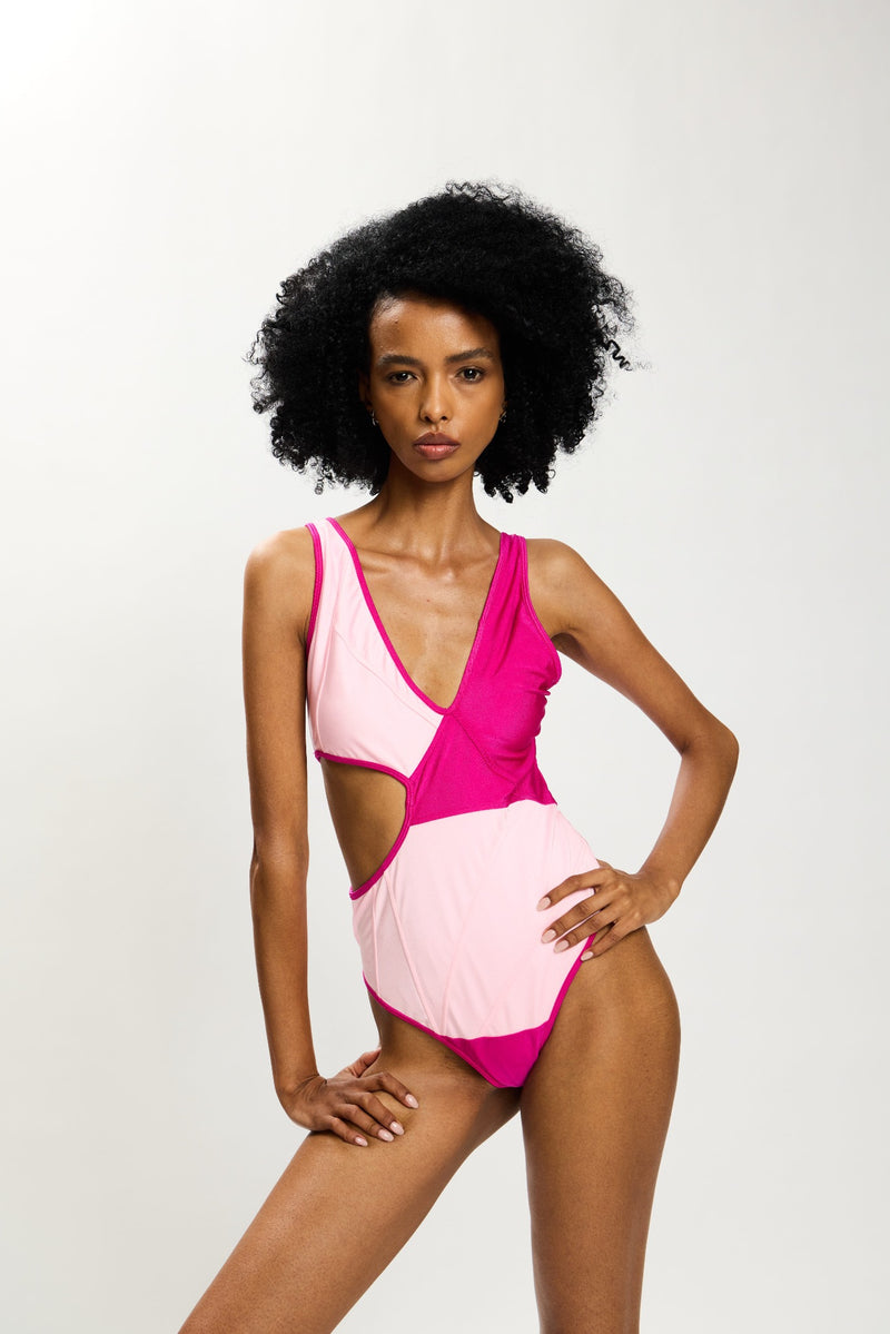 The Solira Colorblock Cutout Swimsuit