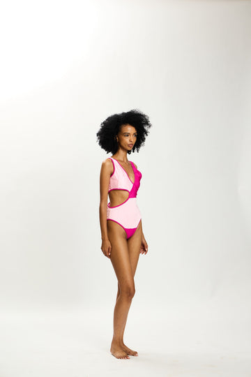 The Solira Colorblock Cutout Swimsuit