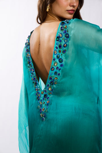 The Mira Ombre Embellished Kaftan