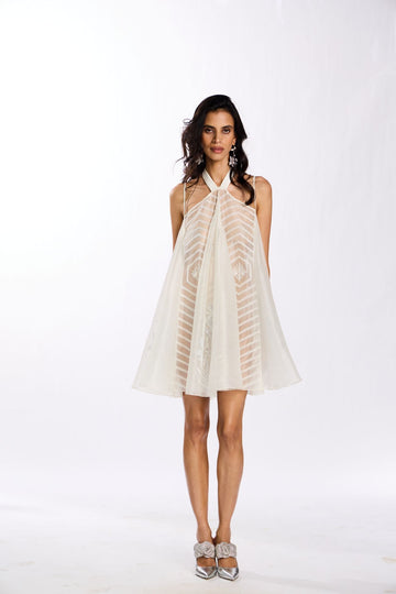 The Mural Halter Dress