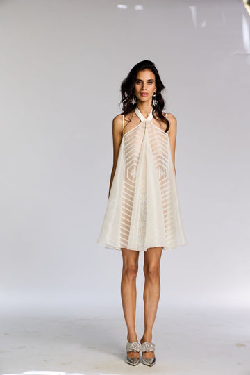 The Mural Halter Dress