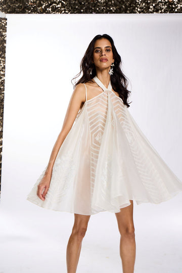 The Mural Halter Dress