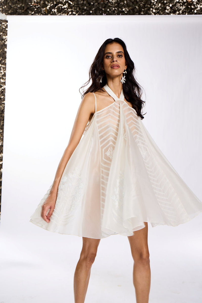 The Mural Halter Dress