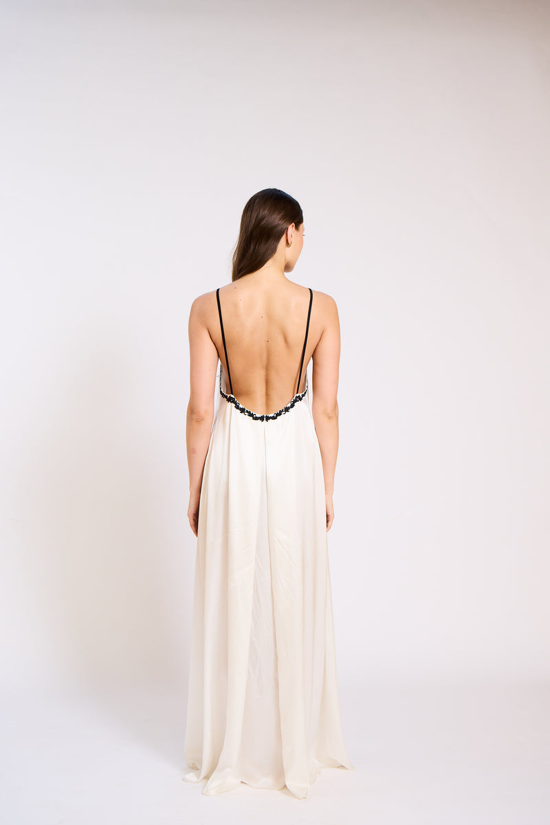 The Annalise Silk Satin Gown