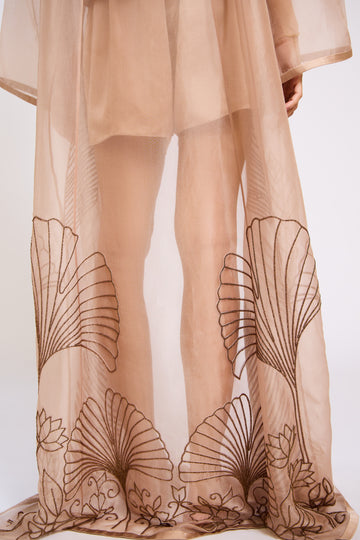 The Indian Jungle Sheer Silk Organza Robe