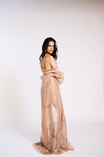 The Indian Jungle Sheer Silk Organza Robe