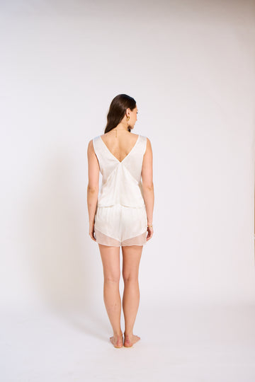 The Monsoon Bloom Silk Satin Short Set
