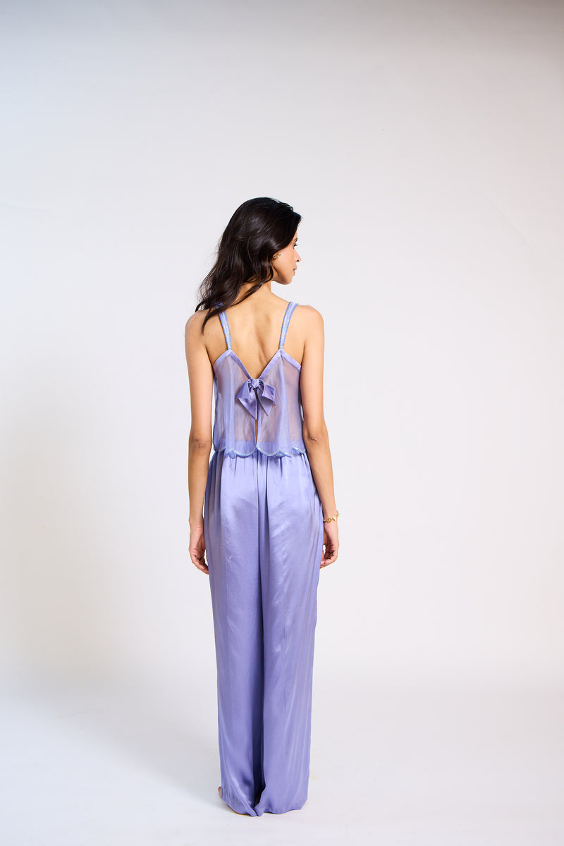 The Monsoon Bloom Organza Bow Camisole Pant Set