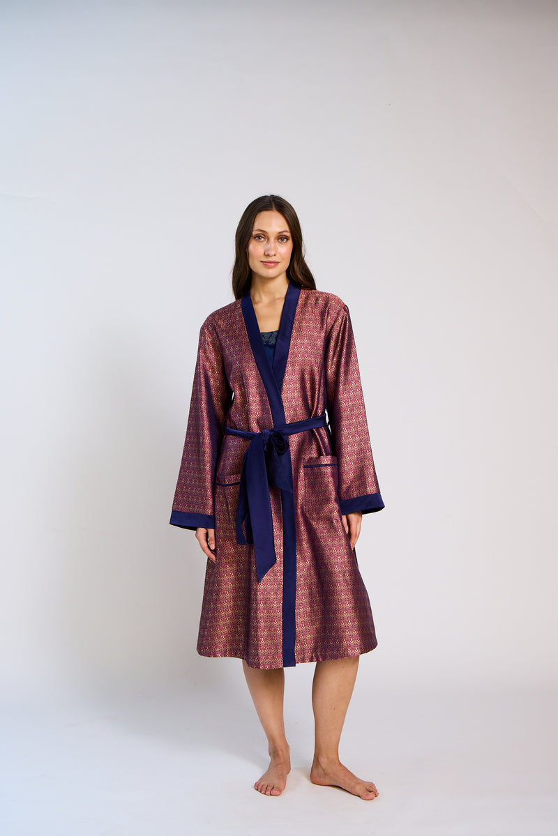 The Mosaic Silk Brocade Robe
