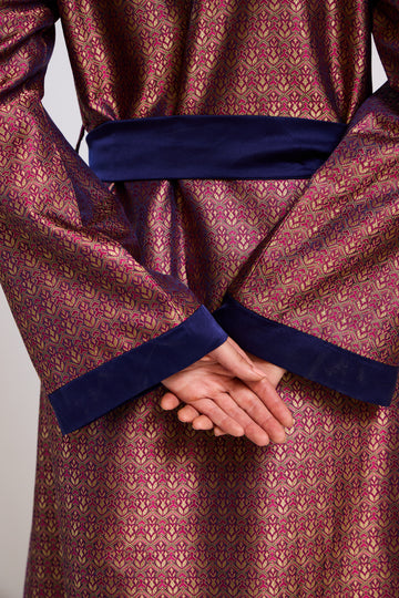 The Mosaic Silk Brocade Robe