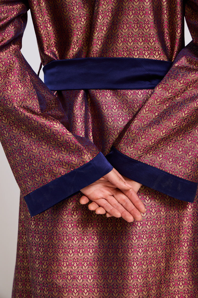 The Mosaic Silk Brocade Robe