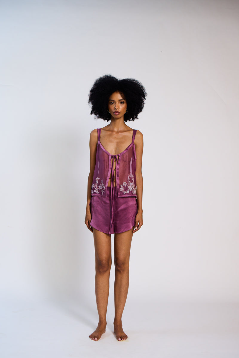 The Kamal Embroidered Camisole Set