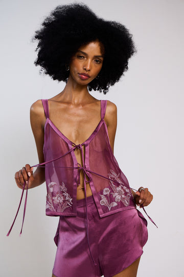 The Kamal Embroidered Camisole Set