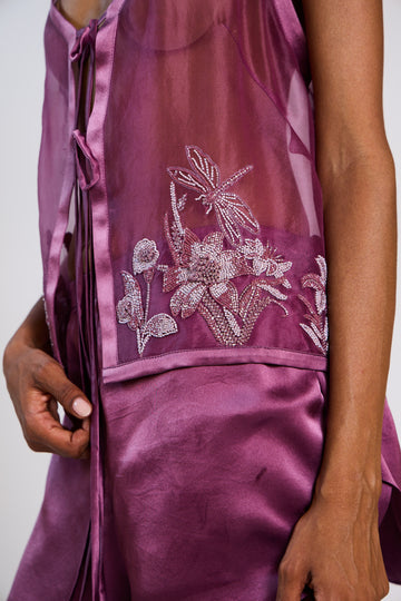 The Kamal Embroidered Camisole Set