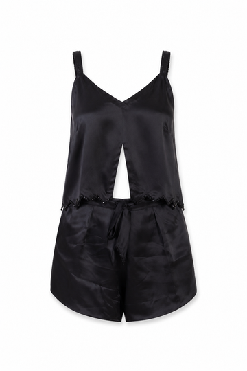 The Nocturne Silk Satin Short Set