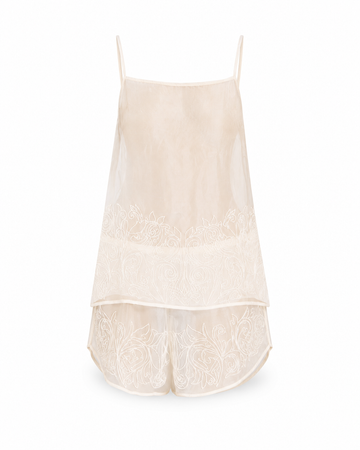 The Annalise Sheer Silk Organza Short Set