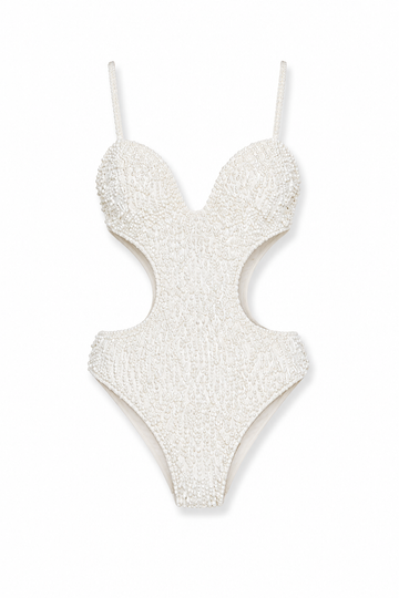 The Cielo White Cutout Swimsuit