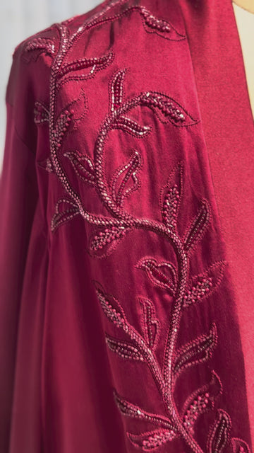 The Brahma Kamal Satin Silk Robe